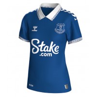 Camiseta Everton Amadou Onana #8 Primera Equipación Replica 2023-24 para mujer mangas cortas